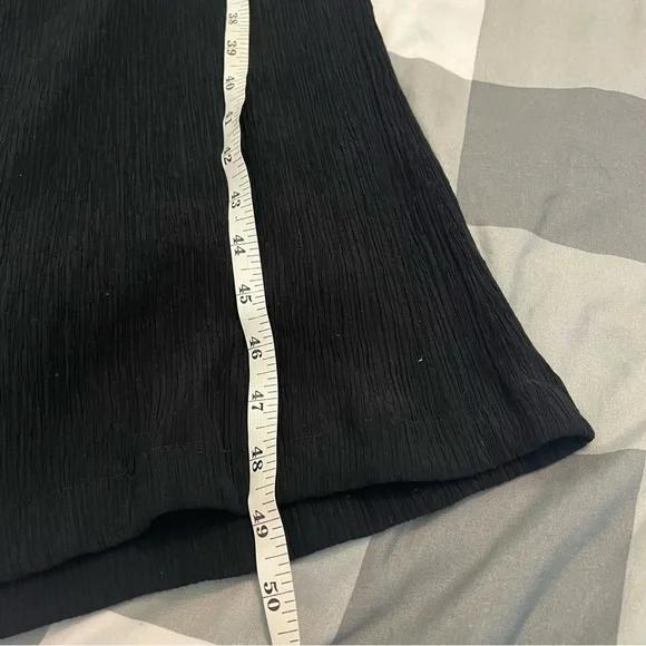 Anthropologie Black Abbey Crepe Wide Leg Jumpsuit Tie Waist Cocktail Size 6 - Picture 11 of 13